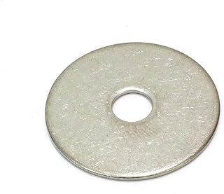 BoltDropper 100-Pack Stainless Steel Fender Washers 1/4 x 1-1/4 Inch - Rust-Resistant Flat Washers for Bolts, Screws in Wood, Metal, Wet Areas