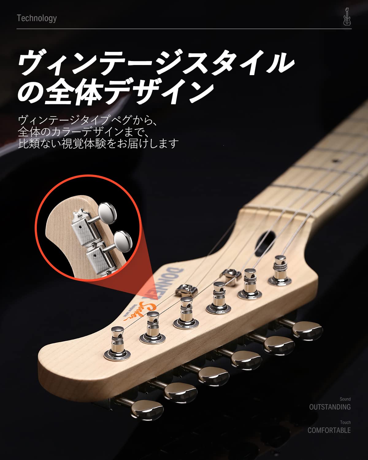 Amazon | Donner エレキギター 初心者セット STタイプ コイルタップ 6  