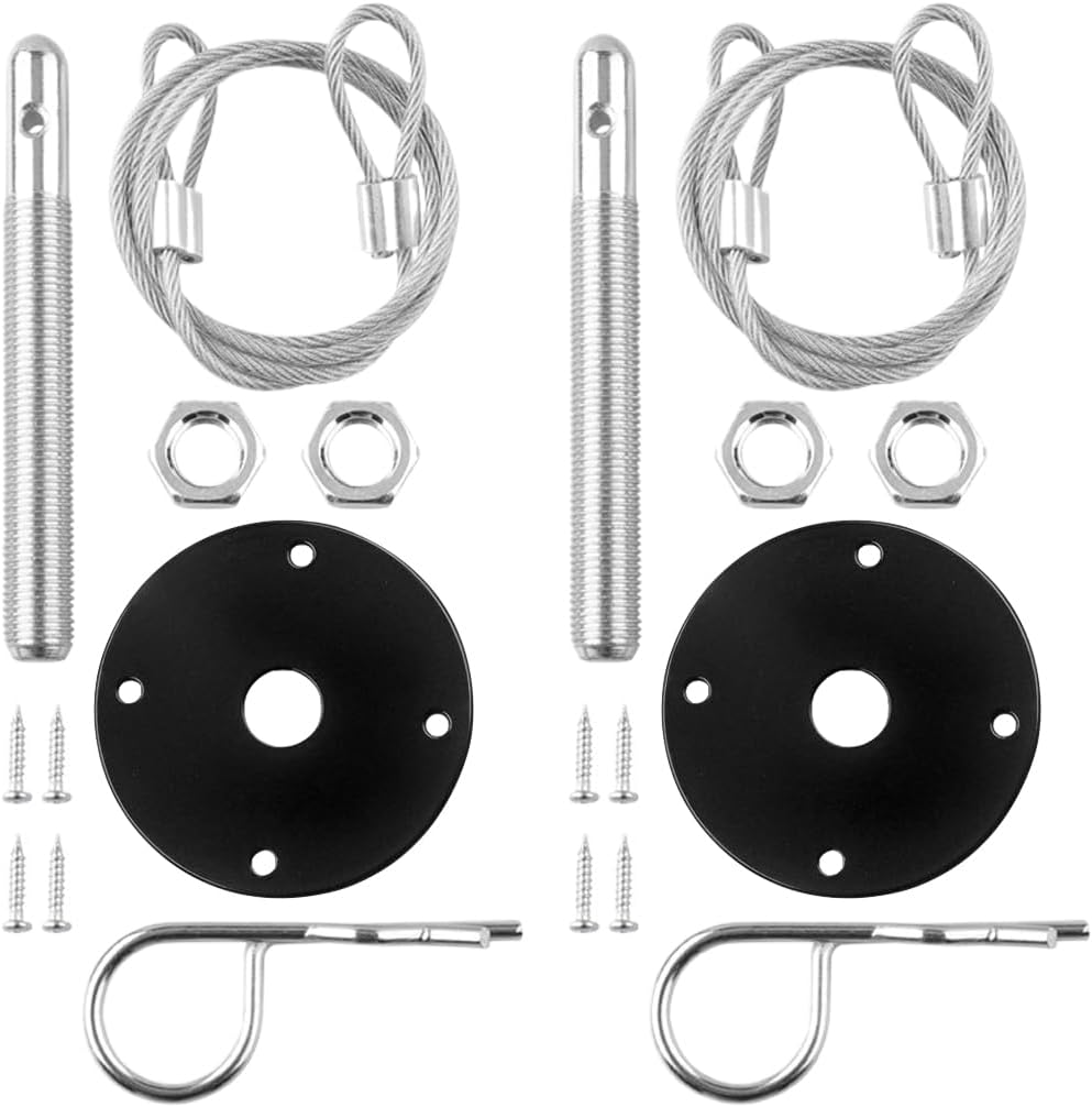 Amazon.com: Sandfren Car Hood Pins Kit, Stainless Steel Vehicle Engine ...