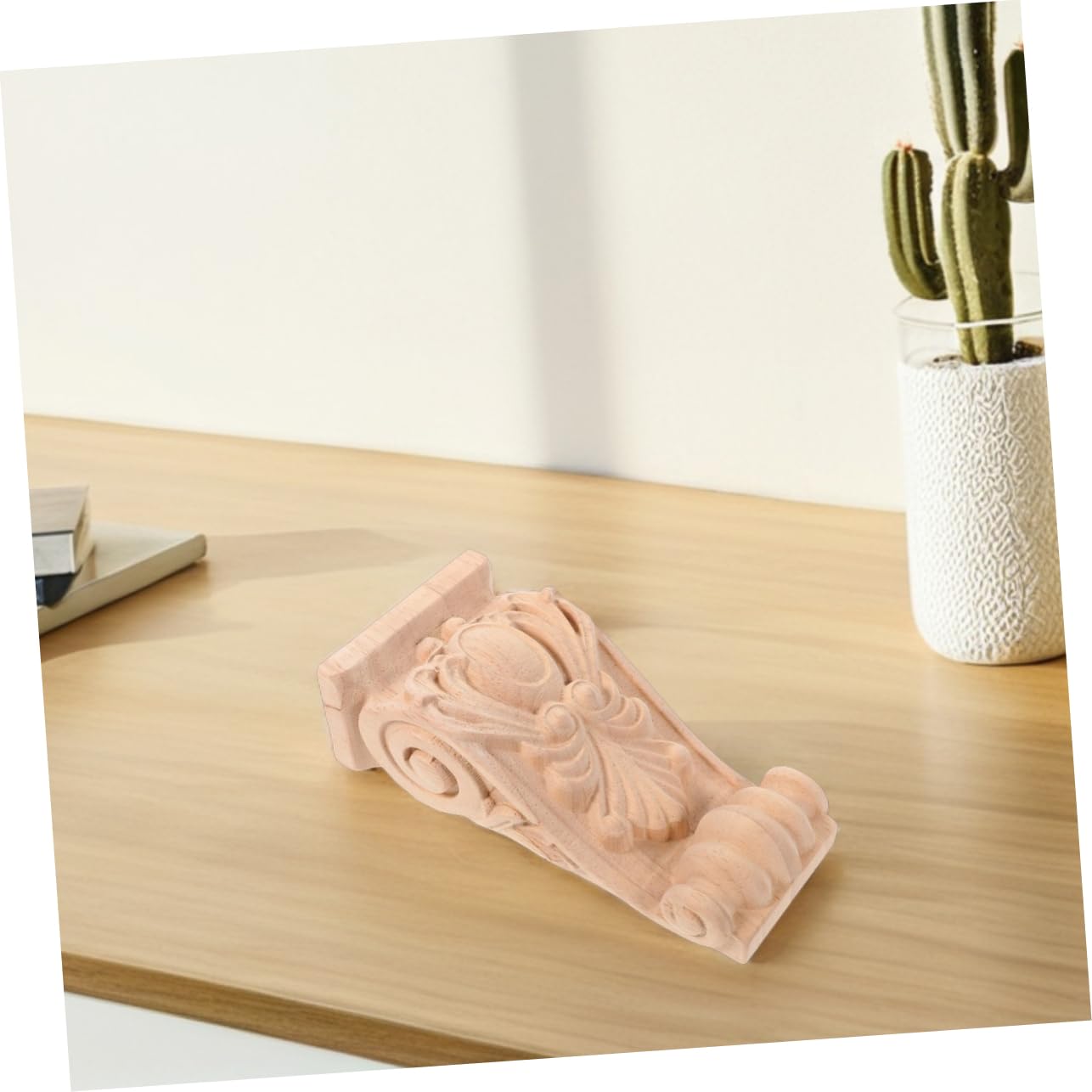 Solid Wood Corbels for Shelves Decorative Carved Wooden Brackets for Home and Office Decor Classic European Style for Dining Conference and More