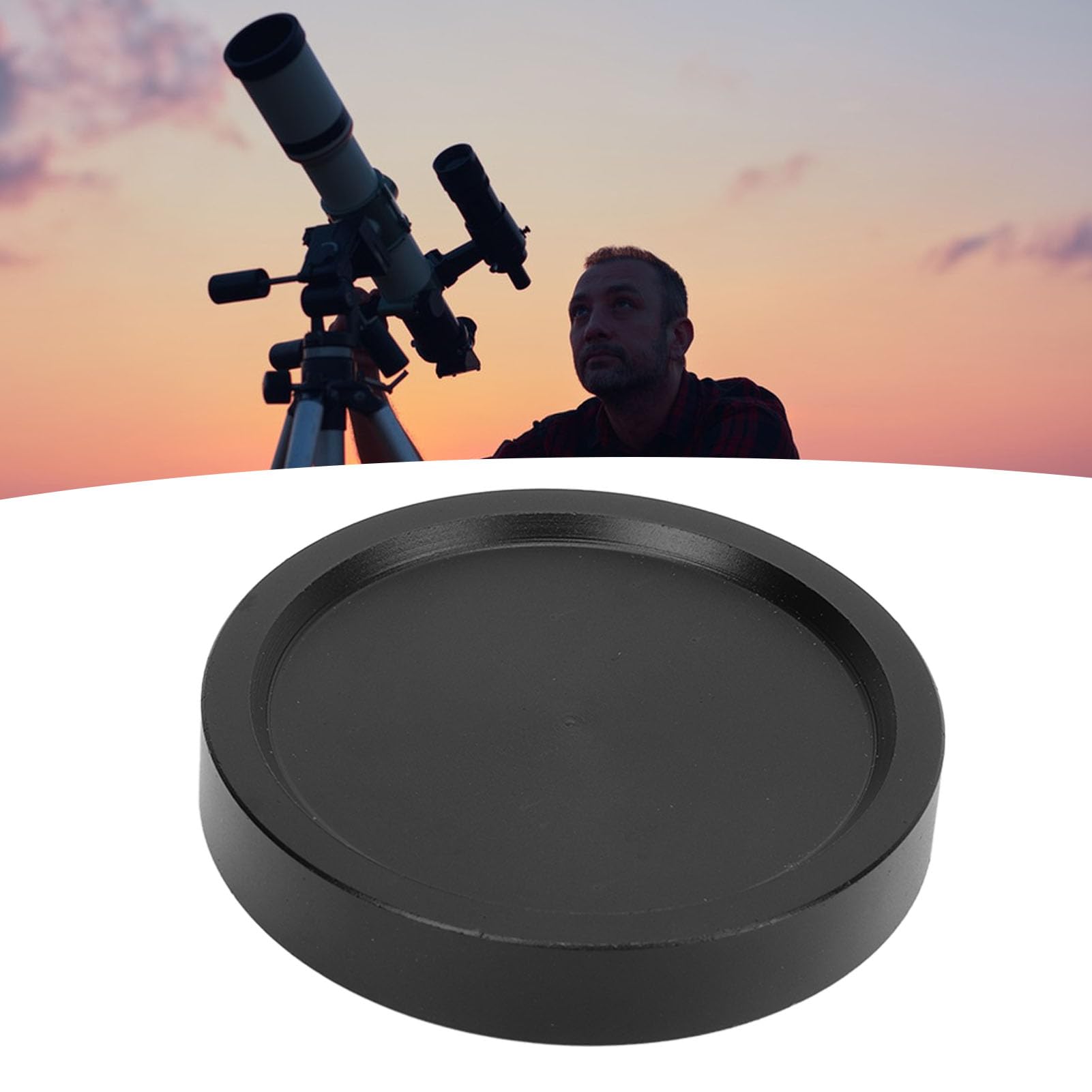 M54x0.75 Telescope Eyepiece Dust Caps,Inner Threaded Lens Cap,Durable Construction Aluminum Alloy Long Lasting Protect Telescope Eyepieces Secure Dust Covers for Photo Case