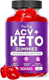 Keto ACV Gummies for Weight Loss Advanced Formula (1000mg Per Serving) - Supports Digestion,Metabolism, Detox & Cleansing - Apple Cider Vinegar Keto Gummies for Women and Men