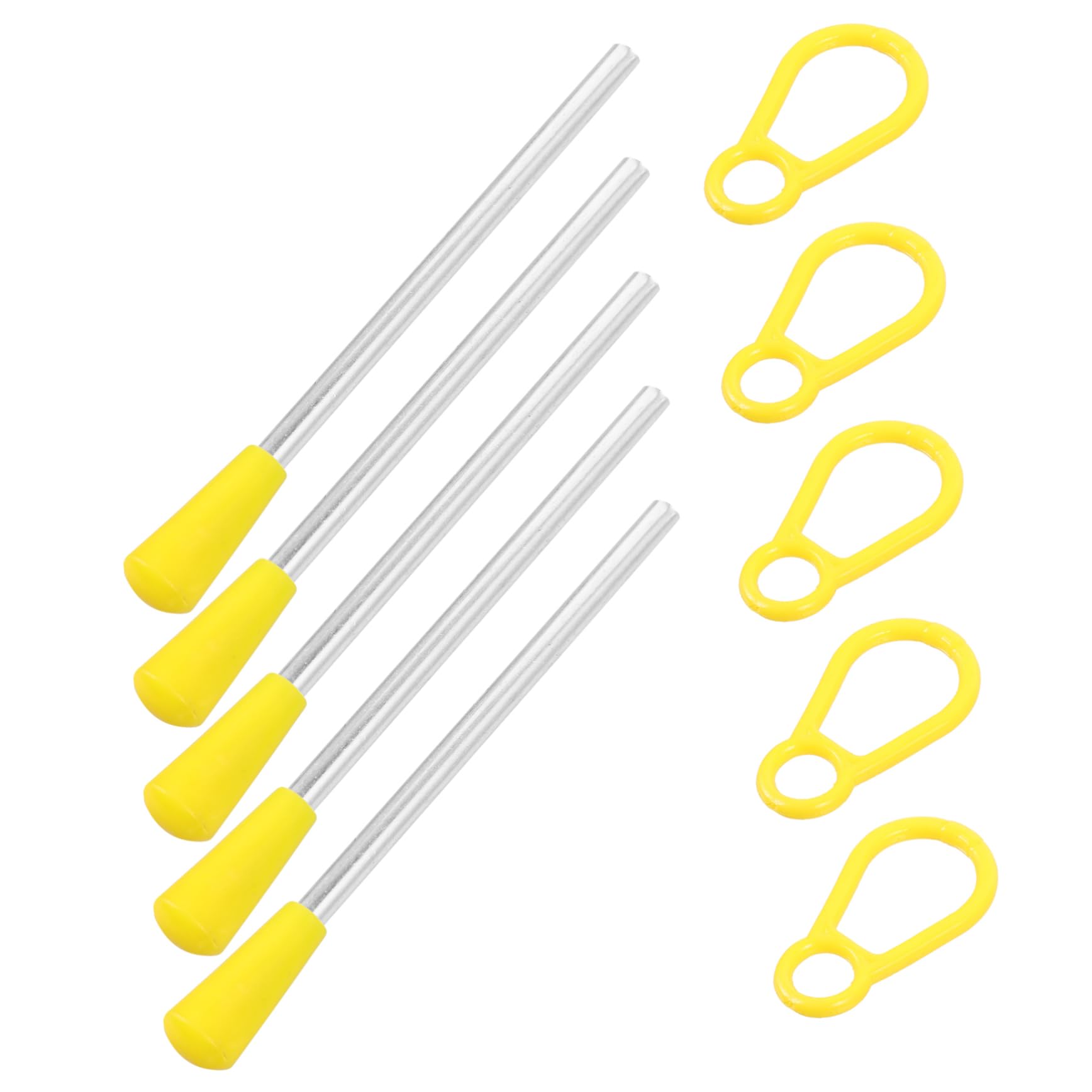 ibasenice 5sets Bacchette e Martelli Per Triangolo Plastica e Ferro Strumenti Musicali Per Percussioni Accessori Per Insegnanti Di Musica