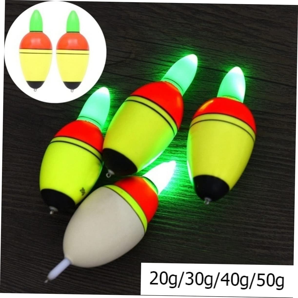 3 pz Bastoncini luminosi notturni Borsa trasparente Zip Bobber da pesca Galleggianti Esche da pesca luminose Pentole con coperchi Pompa per bici Adattatore Tubo galleggiante Boa da pesca Leadcor