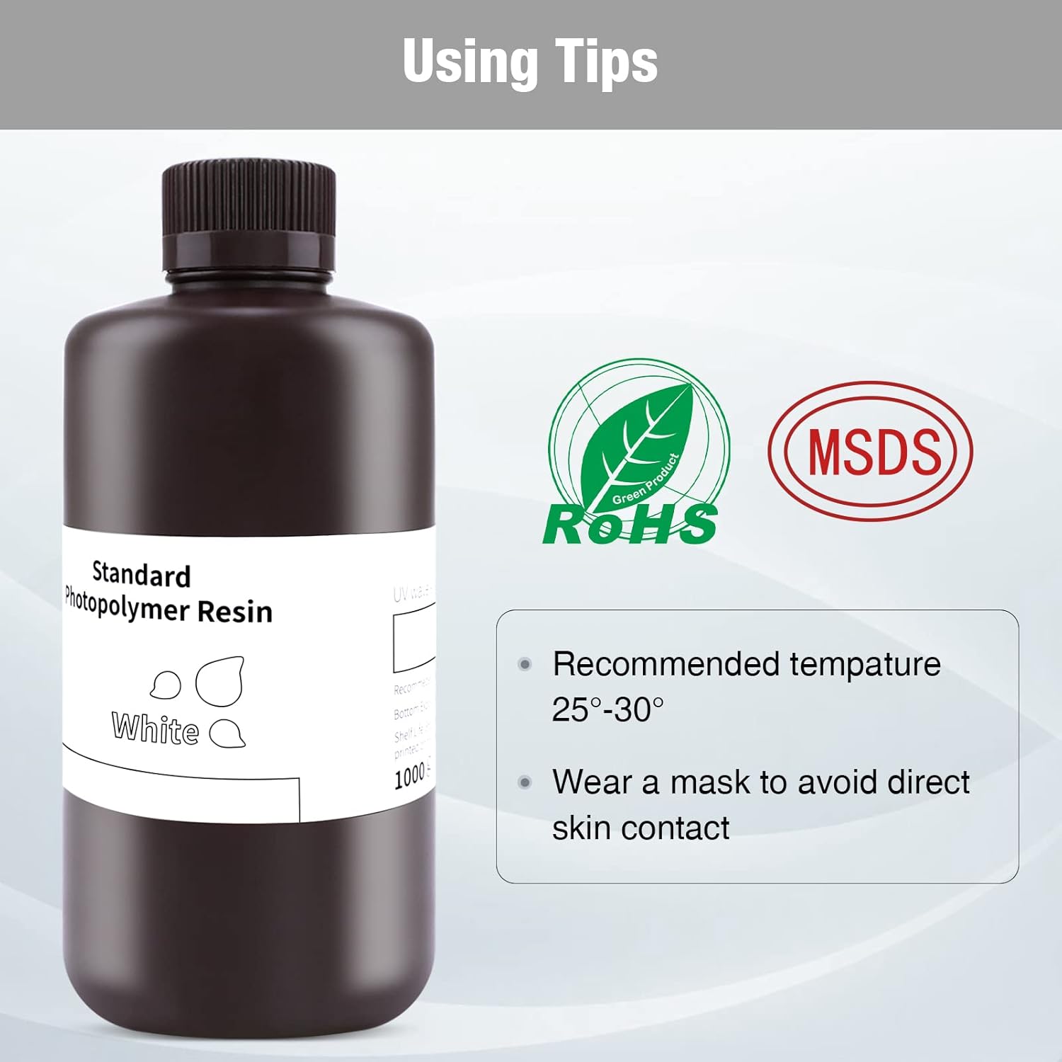 Review ELEGOO 3D Printer Resin 405nm LCD Fast UV Curing Standard Resin