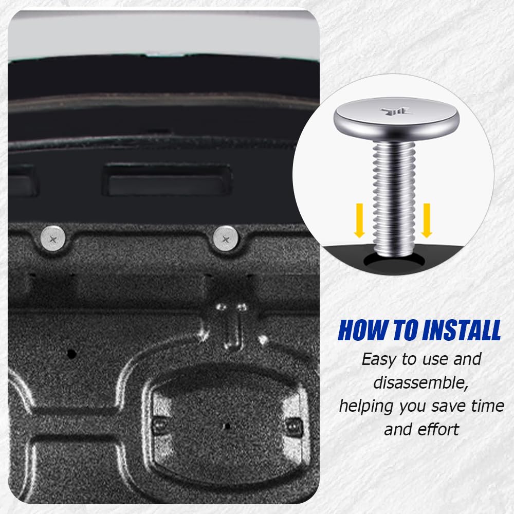 14PCS Engine Lower Cover Pin Screws, Premium Radiator Cover and Access Clips, 90674-TY2-A01 90105-TBA-A00 Engine Splash Guards Compatible with Honda Accord Civic CR-V