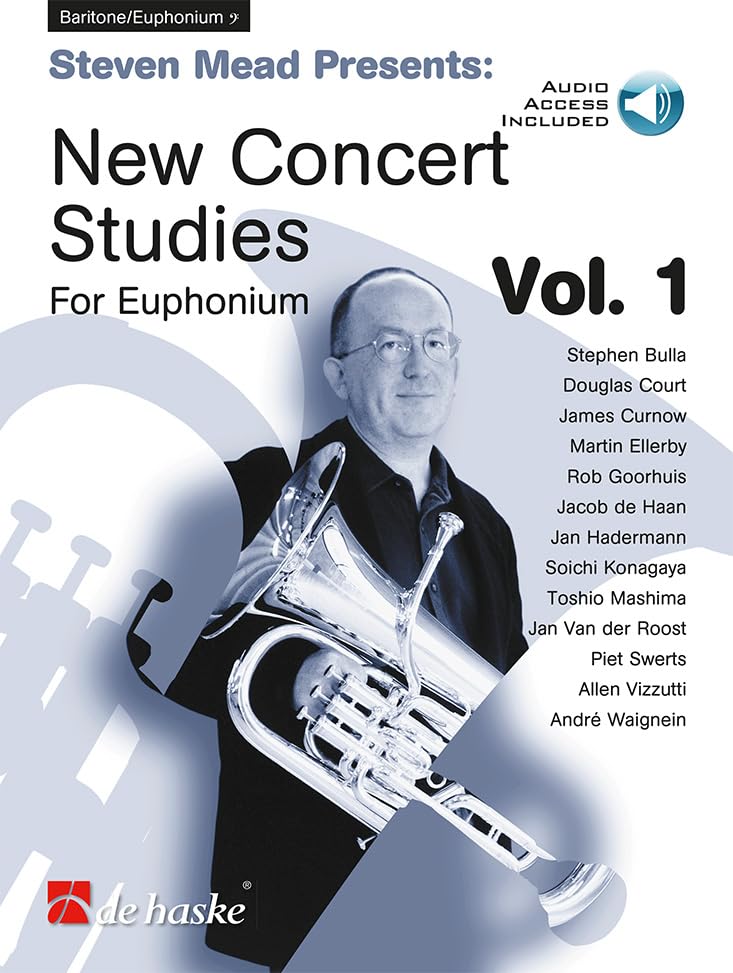 Steven Mead Presents: New Concert Studies 1-Bariton oder Euphonium (Bassschlüssel)-BOOK+AUDIO-ONLINE