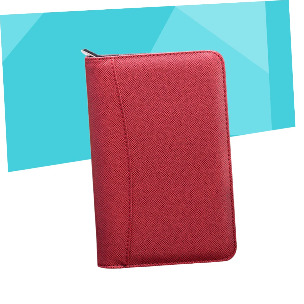 TEHAUX Cuadernos De Negocios Notebook Cuaderno De Cuero Sintético Cuaderno De Negocios Bloc De Notas Con Cremallera Organizador De Cuaderno Diario Bolsa De Viaje Con Cremallera