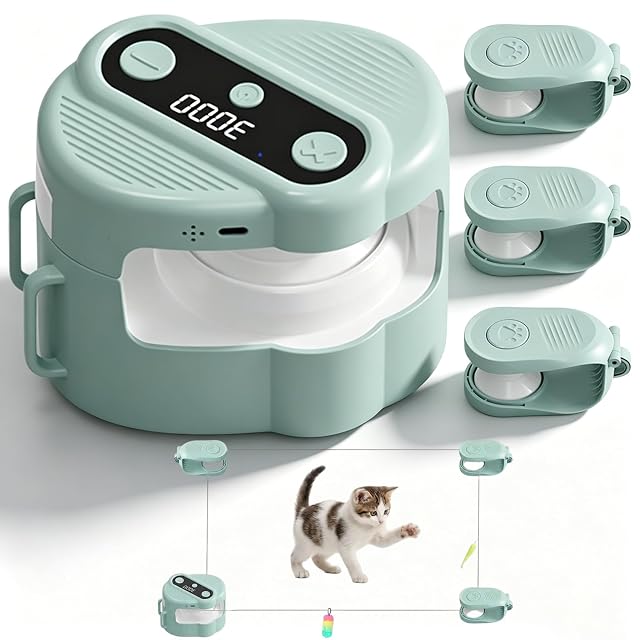Keltorio Juguete para gatos de interior, cinta de correr para gatos, juguete eléctrico con mando a distancia