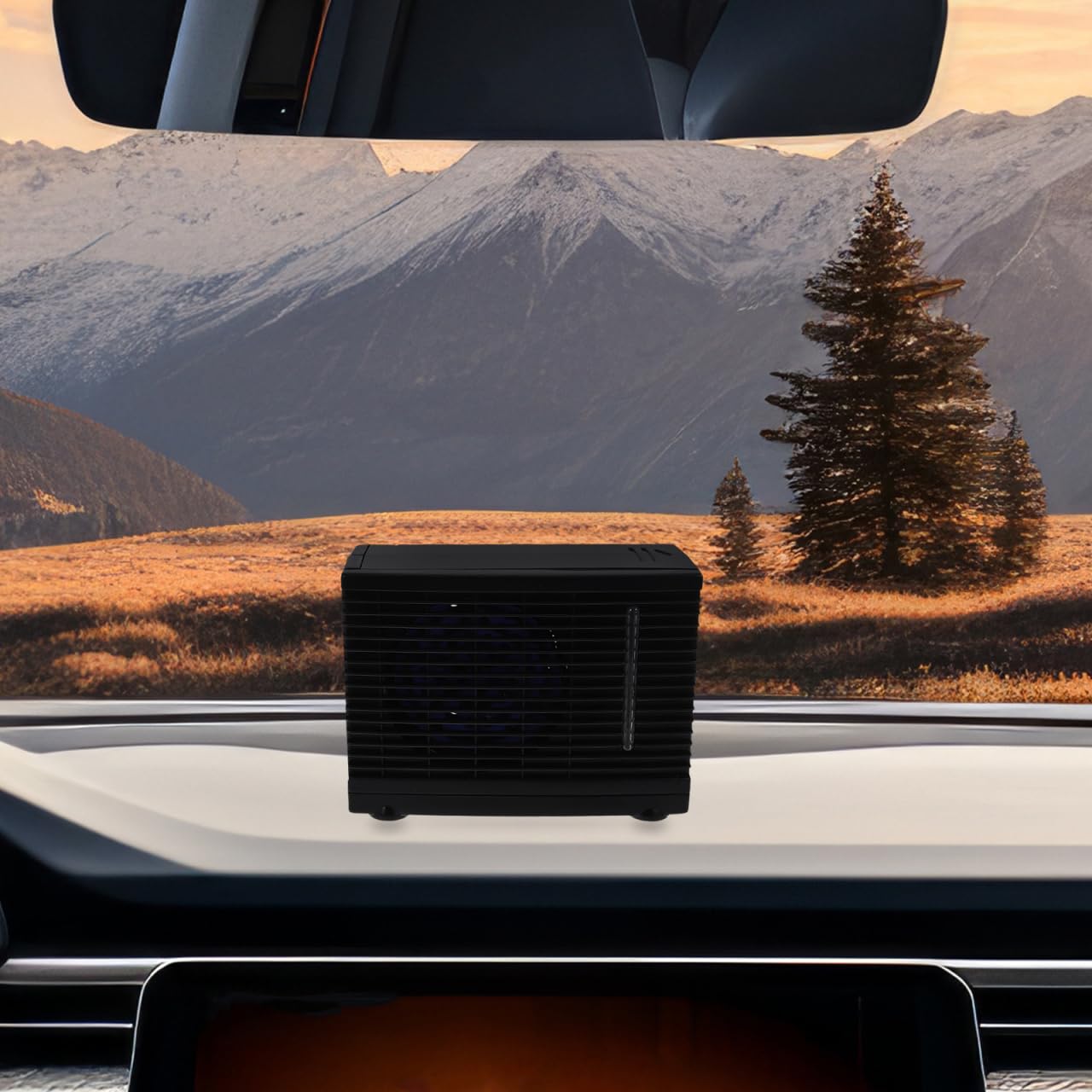 SOLUSTRE Mini Condizionatore Portatile 12V Per Auto, Ventilatore Di Raffreddamento Silenzioso Con Adattatore Per Sigaretta, Ideale Per Auto, Casa, Ufficio E Campeggio