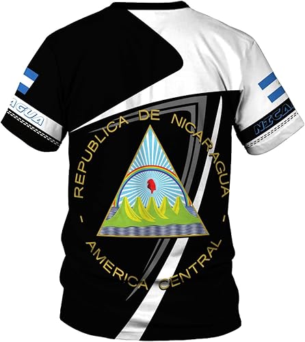 Miniatura 4 de Rivelus - Camisa personalizada de Nicaragua 3D, camisas con la bandera de Nicaragua, camisetas nicaragüenses, camisetas unisex para hombres y mujeres