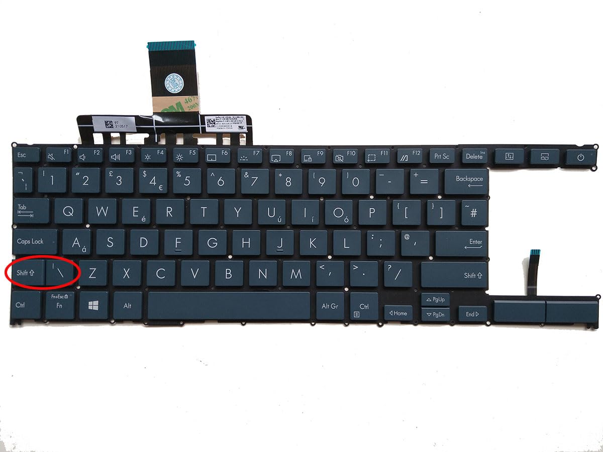 XINDIKBHUB UK Keyboard for Asus ZenBook Duo 14 UX482EA UX482EG