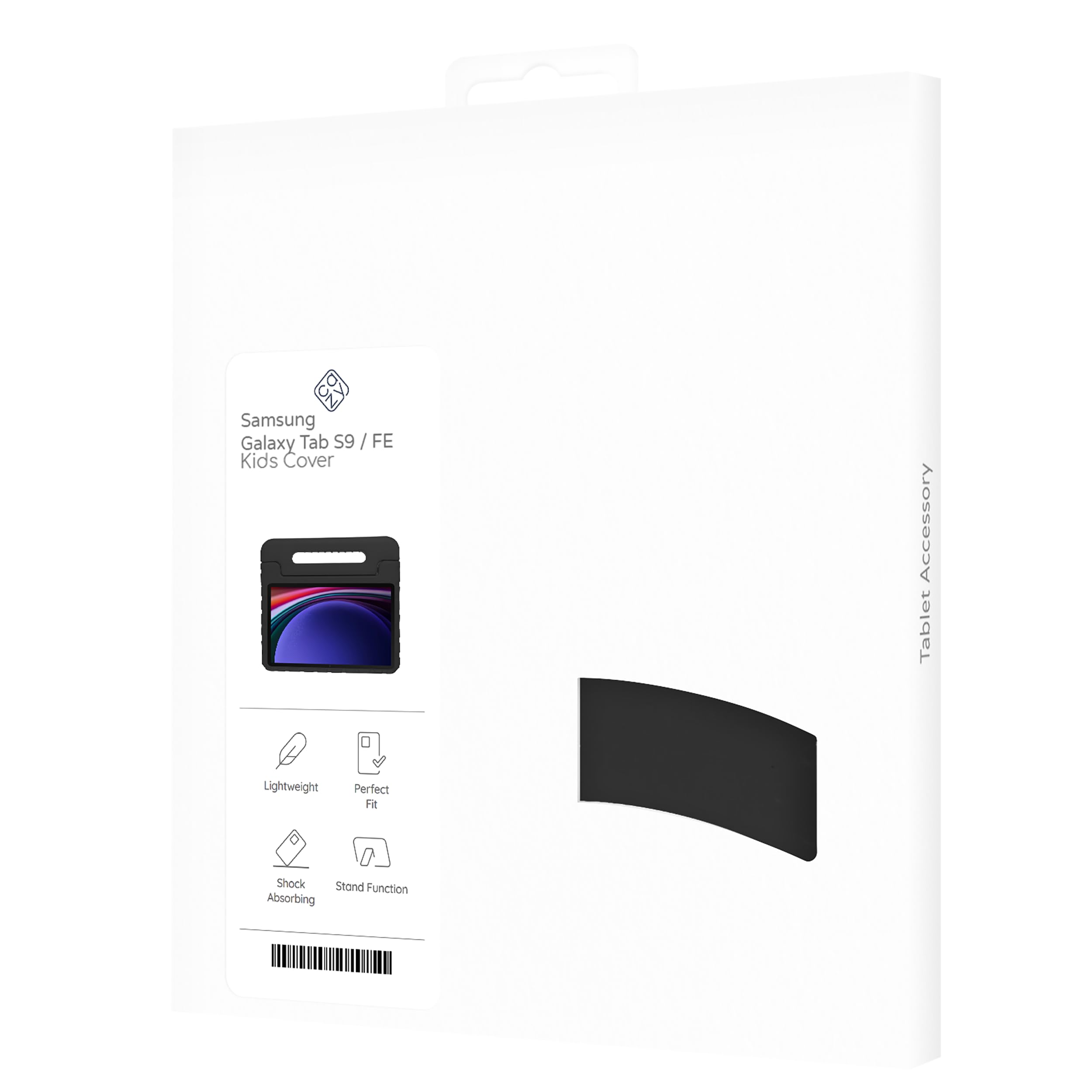 Tablet-Hülle für Kinder geeignet für Samsung Galaxy Tab S9 / S9 FE / S10 FE / S10 Lite - Kinderhülle Tablet Classic - Schwarz