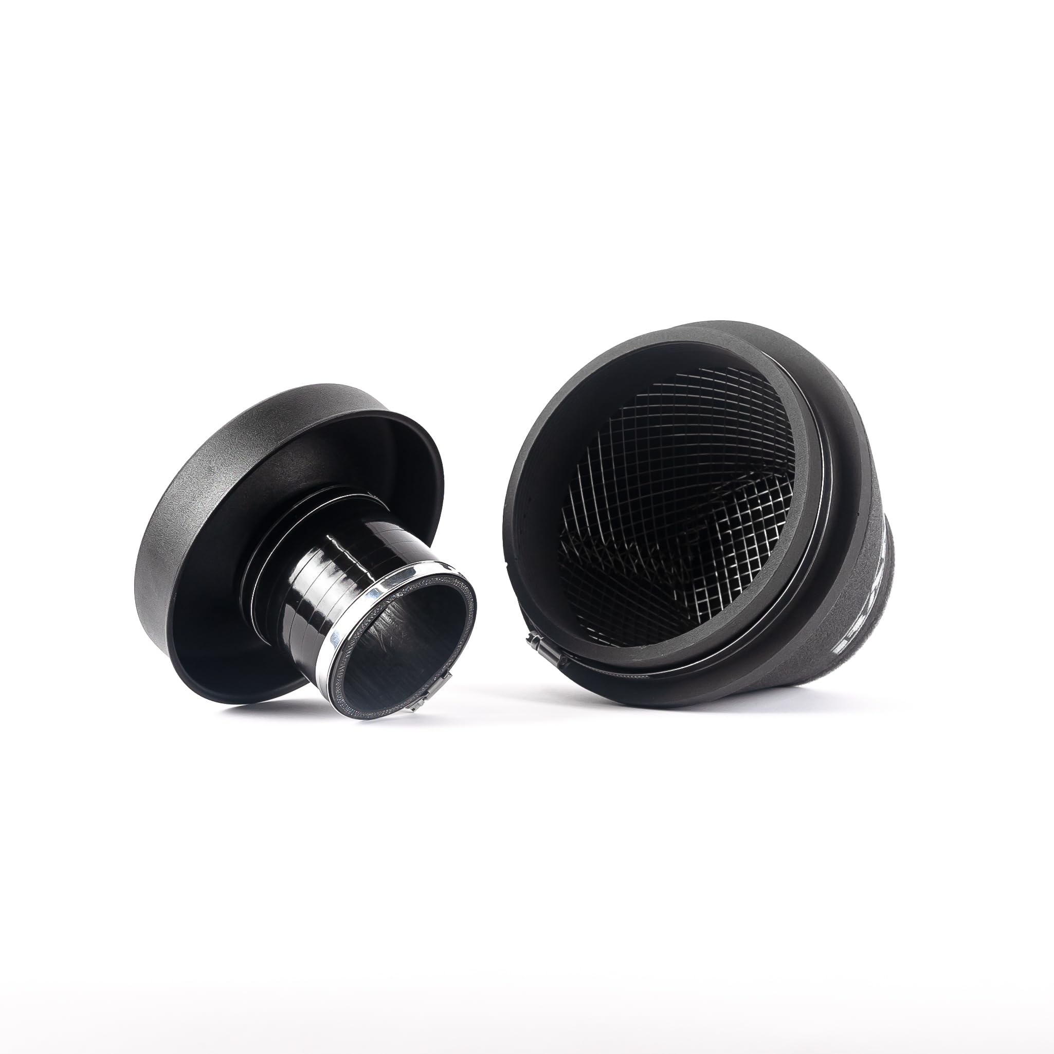 Ramair Universal Intake Cone Air Filter -Trumpet & Silicone Coupling -76mm OD