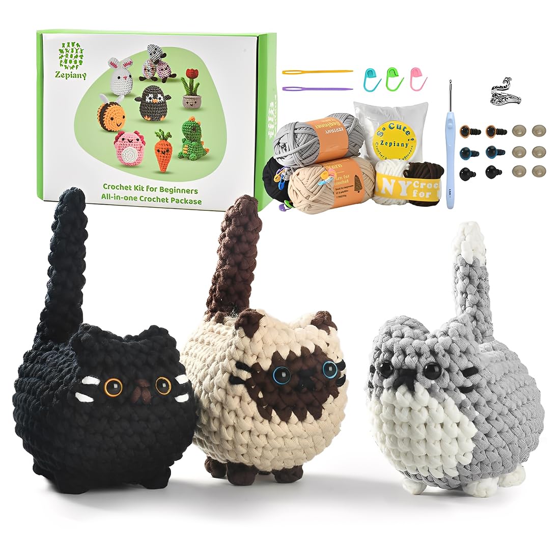 Kit Uncinetto Principianti, Kit Crochet Animale Carino, Set Uncinetto Per Principianti