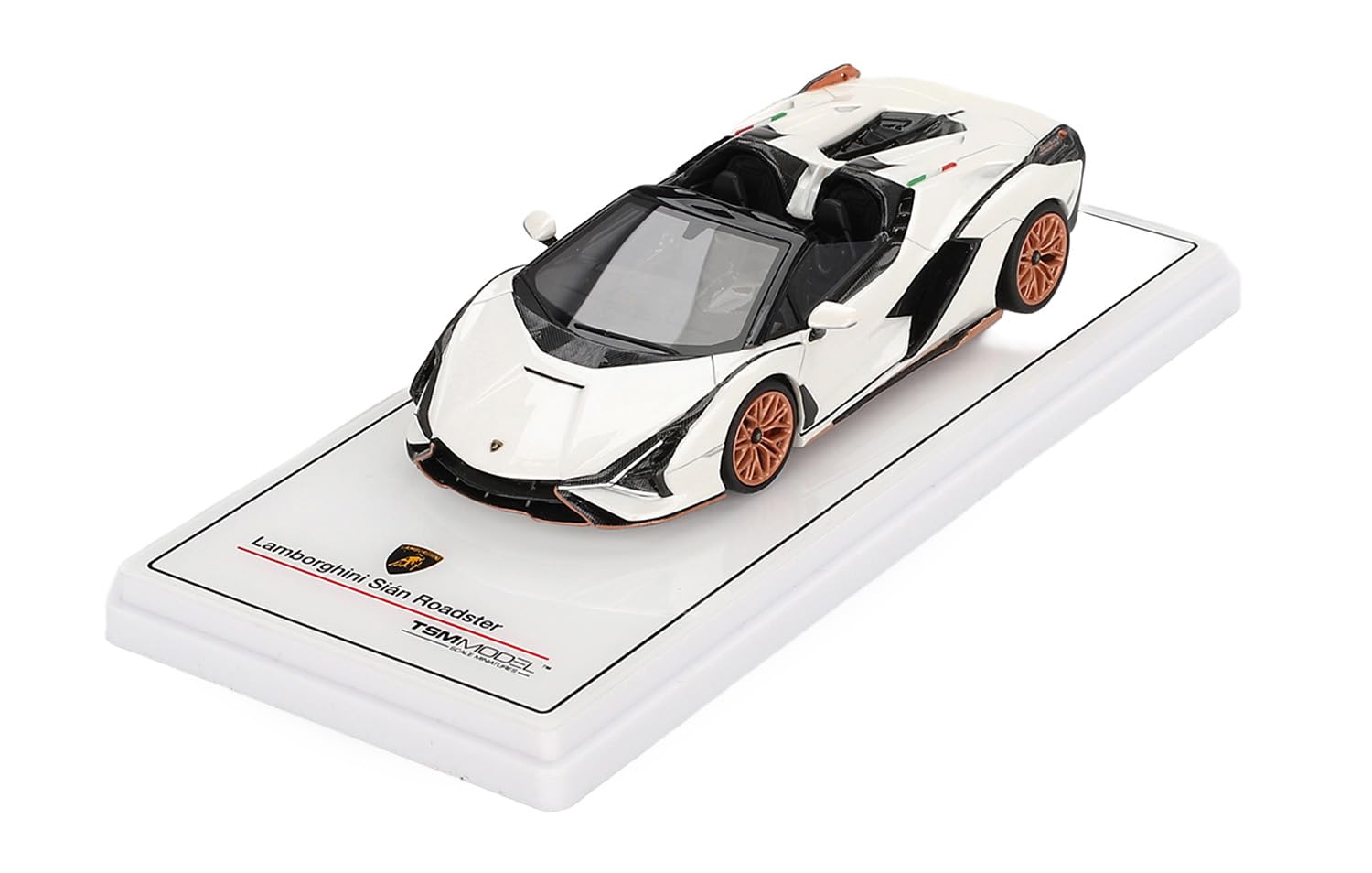 Amazon | TSM MODEL 1/43 ランボルギーニ シアン ロードスター Bianco