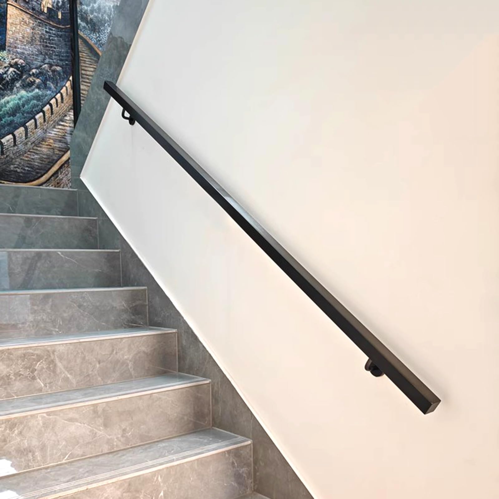 Main courante escalier inox 3,3 m : sécurisez facilement vos marches et balcons