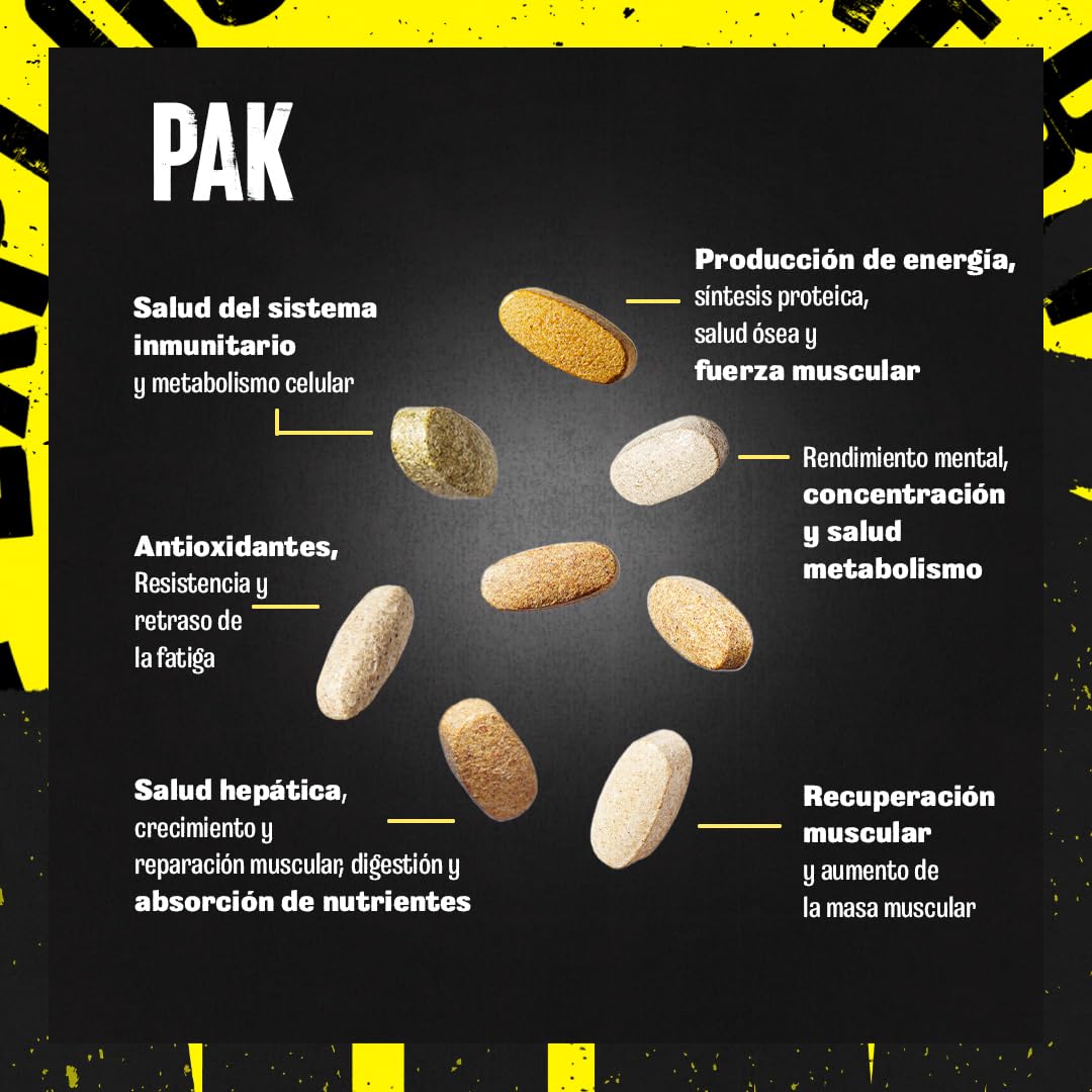 ANIMAL Pak Ultimate Foundation - Complejo Multivitamínico 12 en 1 con Vitaminas, Minerales y Aminoácidos - con Vitamina D3 K2 y Magnesio - 44 Paquetes