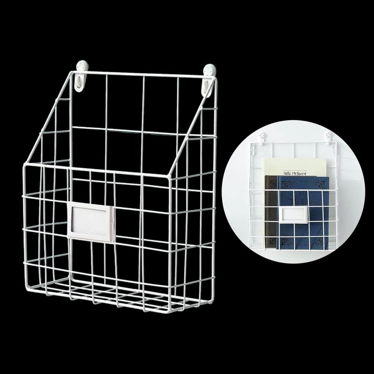 Hanging Wall File Rack 1Pack Office Hanging Magazine Rack