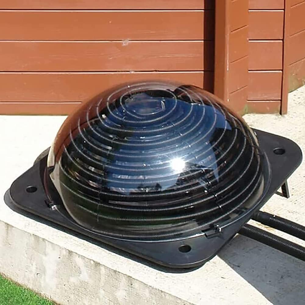 Chauffage solaire de piscine – Équipement de chauffage de piscine pour la maison et l'extérieur, chauffage solaire thermique de piscine, avec supports et connecteur de tuyau
