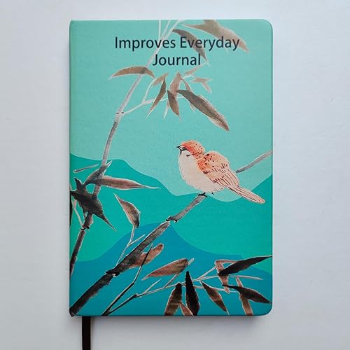 Miniatura 2 de M MISS.MISY Mejora el diario diario para mujeres, diario para hombres, diario de cuero, diario de gratitud, diario de cuidado personal para hombres,