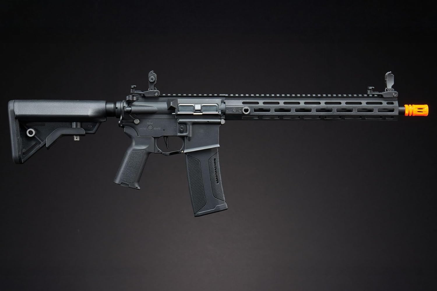 Lancer Tactical Gen 3 Programmable Trigger Hellion MLOCK 13" Lightweight M4 Airsoft AEG with Red Dot (Battery & Charger Included)