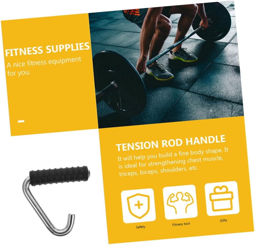 2Pcs Fitness Handle Integrated Gym Equipment for Pull Downs Durable Tension Lever Handles for Pull Ups and Hanging Exercises Comfortable Grip for Home and Gym Use