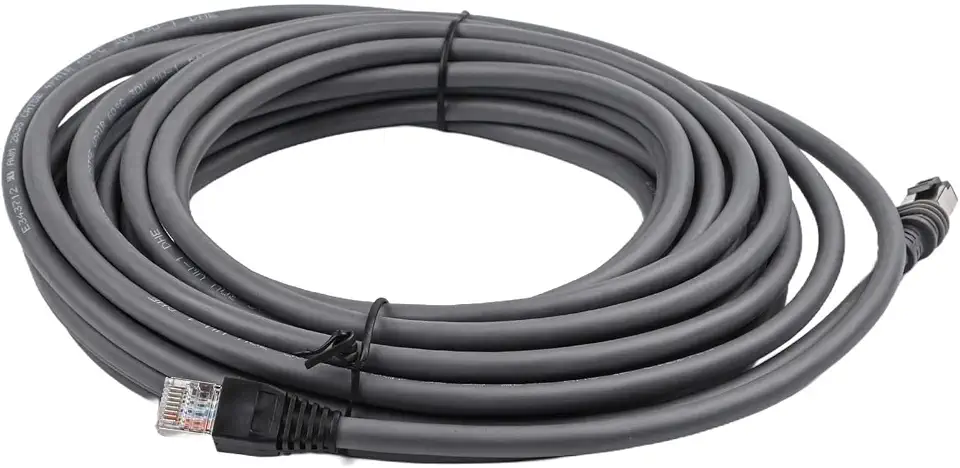 Cabo Ethernet CAT6 para Starlink, cabo de substituição de rede impermeável de 1200 Mbps para roteador para computador, acampamento de viagem ao ar livre, cinza (10 metros)