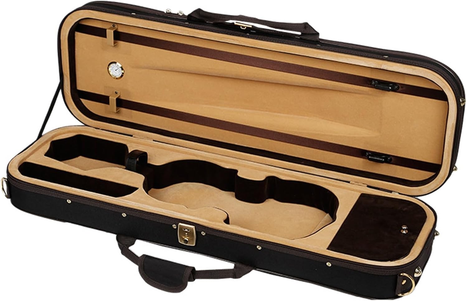 Violin instrument case 4/4-1/32 Violin Case Oxford Cloth Double Shoulder Single Shoulder Light Violin Bag Violin Accessories(1/10)