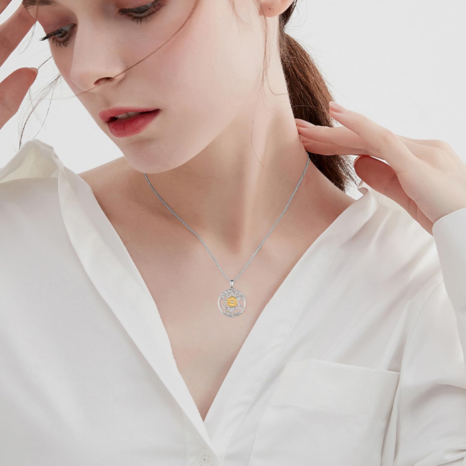 Regali sobri per le donne 925 argento Sterling regali sobrietà per le donne migliori sobrietà 1 anno sobri collana AA alcolisti anonimi regali per