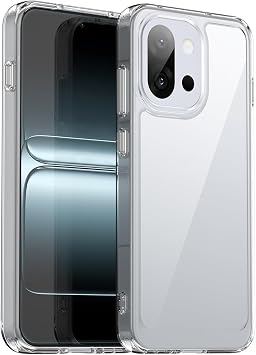 Case Compatible with OnePlus 13T, Anti-scratch HD Clear Protective Case Soft TPU Frame & Hard PC Back-Transparent