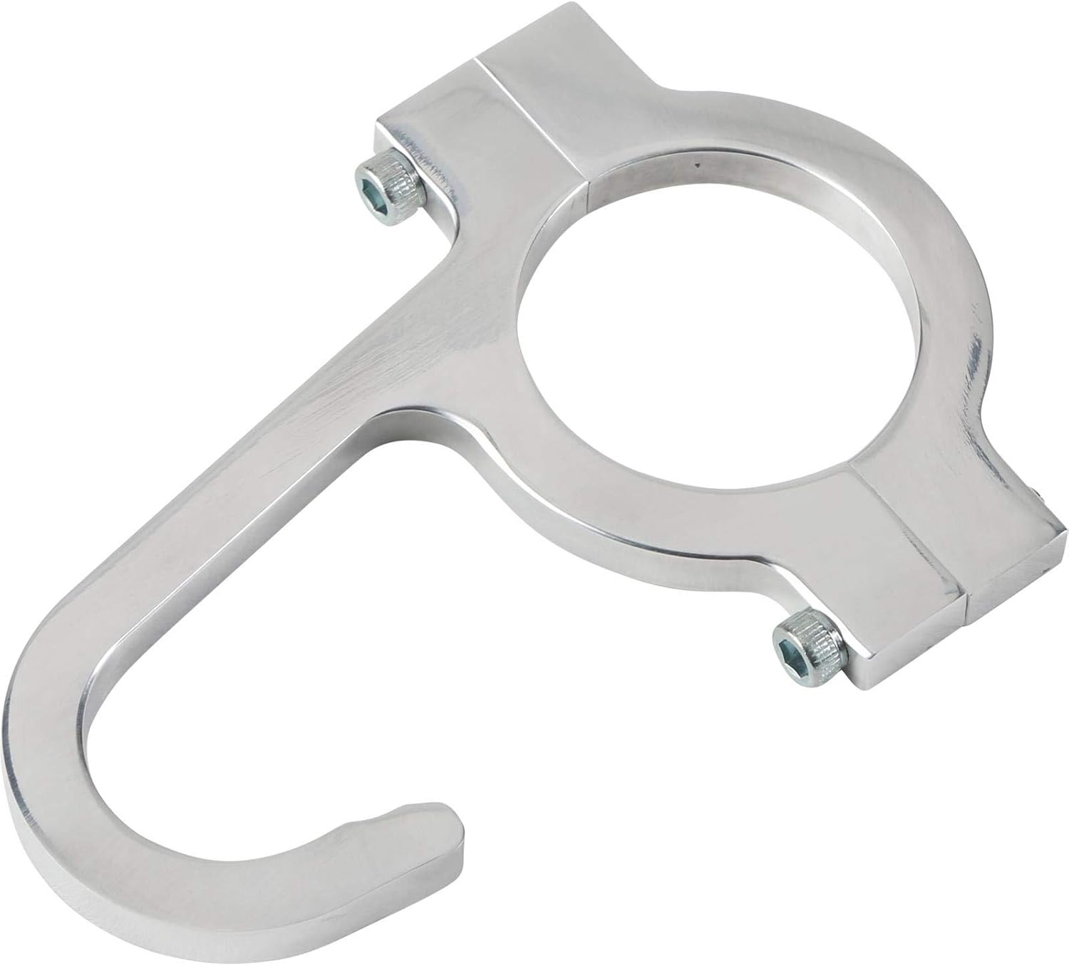 Speedway Motors Helmet and Steering Wheel Hook with 1-1/2 Inch Tube Clamp, 6061 Aluminum Anodized Roll Bar Mount, Compact Storage Hanger for Race Car Interiors