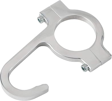 Speedway Motors Helmet and Steering Wheel Hook with 1-1/2 Inch Tube Clamp, 6061 Aluminum Anodized Roll Bar Mount, Compact Storage Hanger for Race Car Interiors