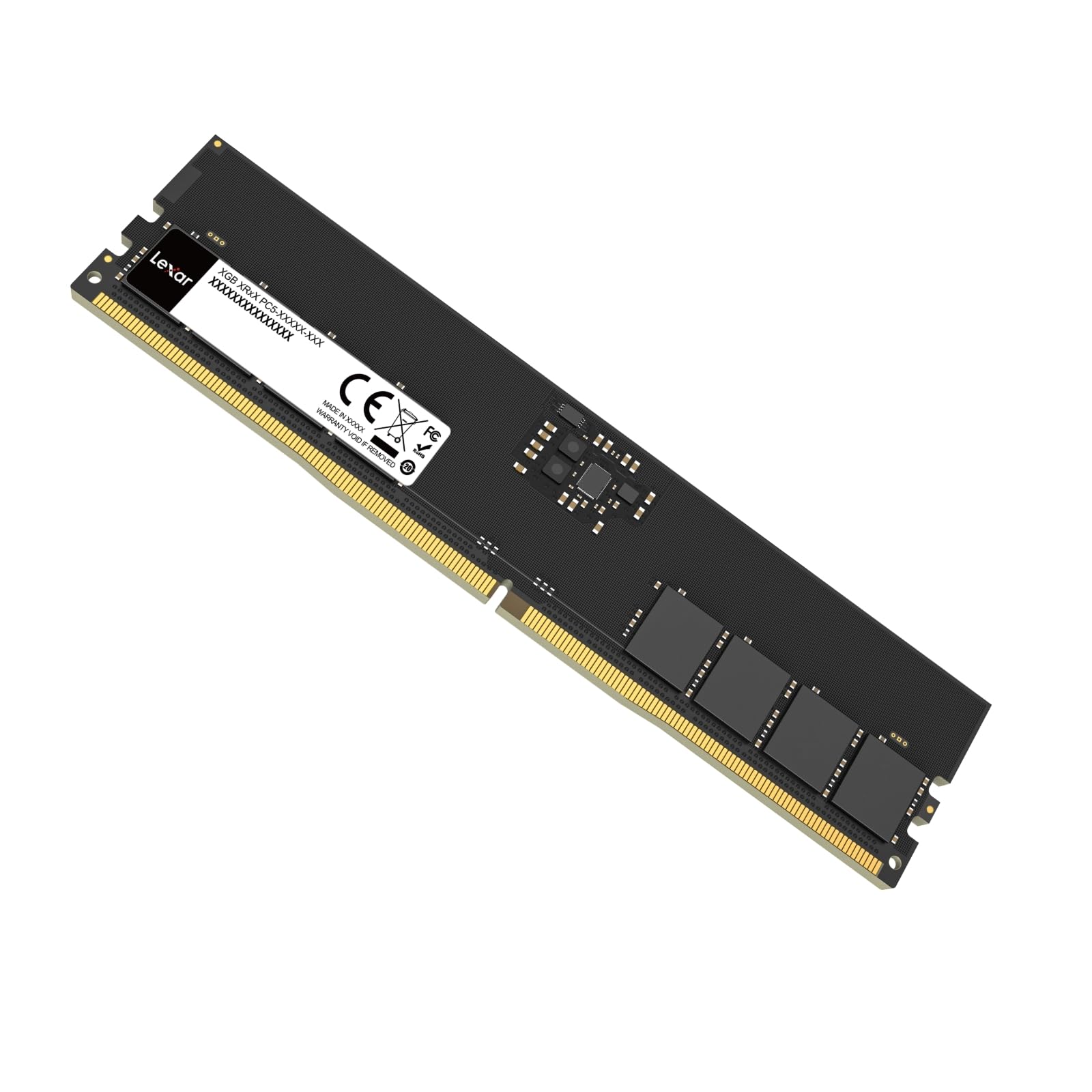 Lexar UDIMM 16GB DDR5 RAM 5600MHz CL46, RAM per computer a 288 pin, DRAM U-DIMM ad alte prestazioni per PC/computer, AI, 1.1V, CL46-45-45-90