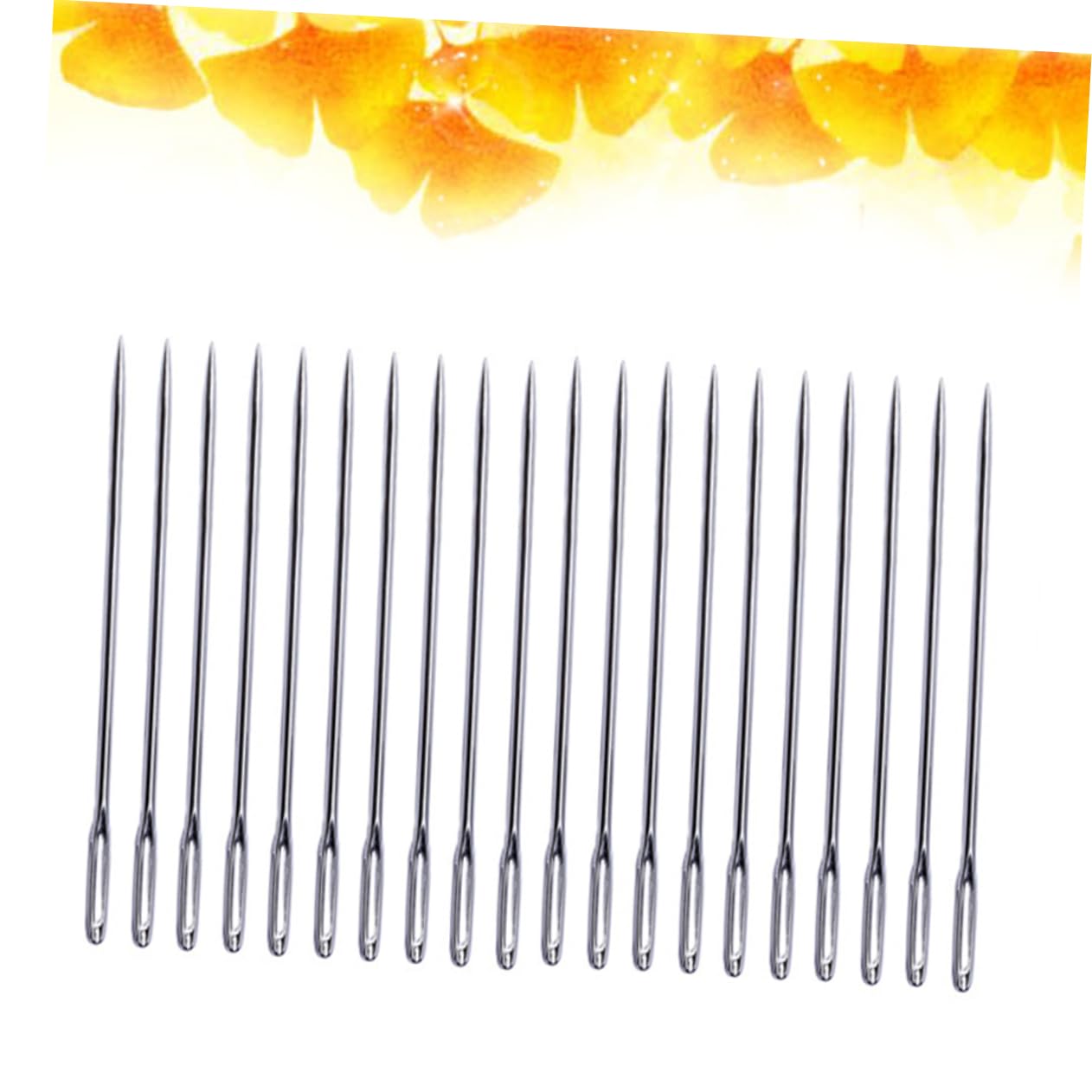 NUOBESTY 100pièces Aiguilles à Bout à Gros Trou pour Tricoter et Coudre Acier Inoxydable pour Broderie Point de Croix et Loisirs Créatifs