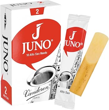 Vandoren JUNO Alto Saxophone Reeds, Strength 2, Box of 10, JSR612