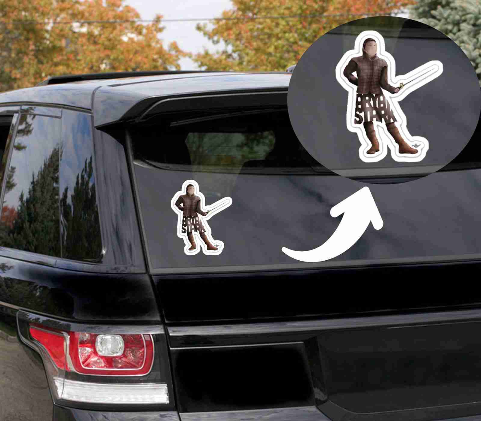 Arya Stark Trackpad Decal Sticker Laptop Compatible with All Pro, Clear Printed Decal Sticker Trackpad