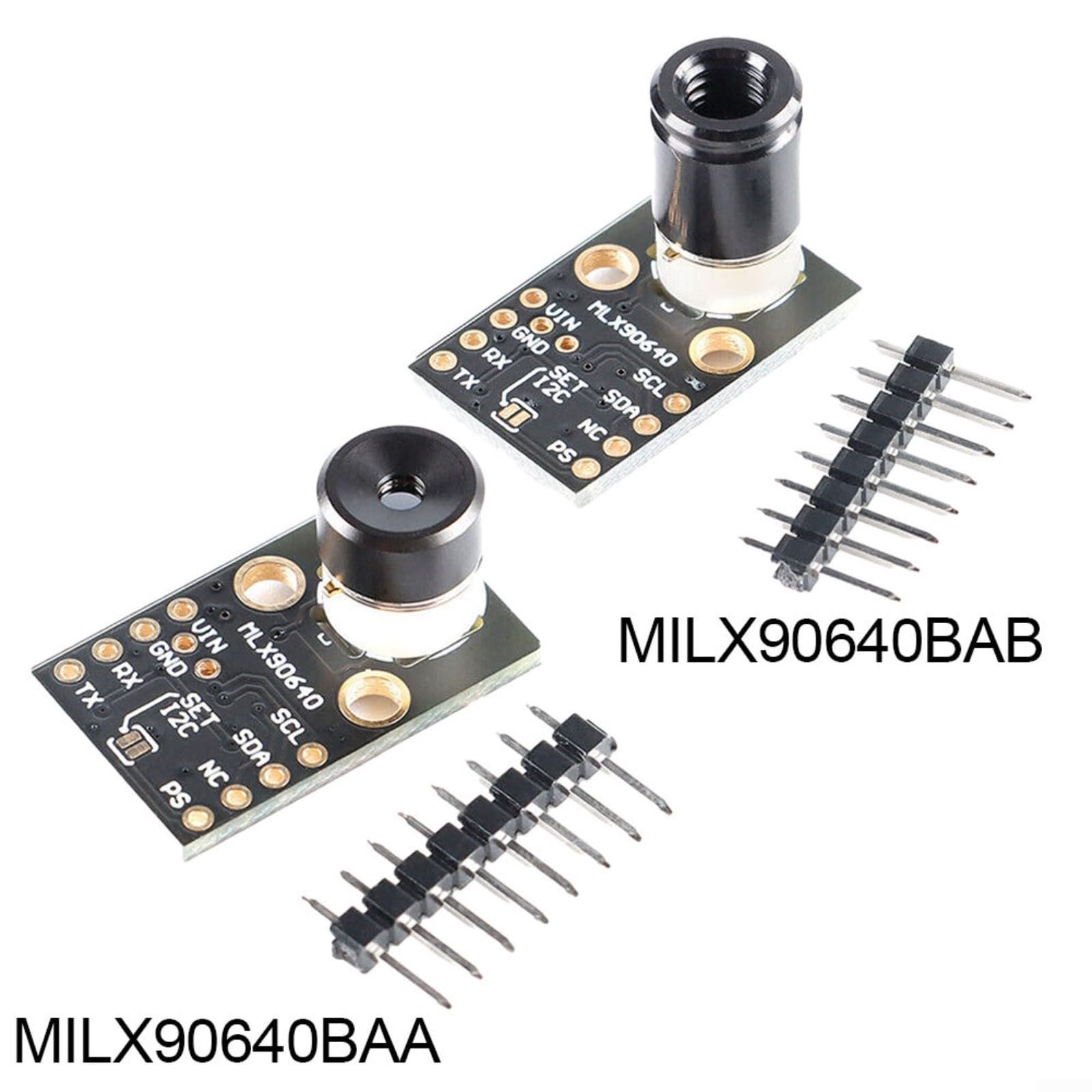 MLX90640BA Module de capteur de température infrarouge pour imagerie thermique Résolution 32 x 24 AMG8833 8 x 8 Grille Caméra de détection de chaleur pour Arduino pour Raspberry Pi