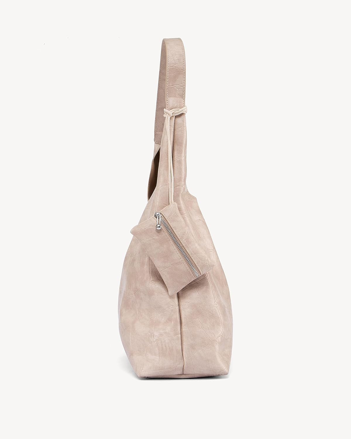 NEWBELLA Women's Hobo Purse - Faux Leather Shoulder Bag & Tote Handbag, Spacious Work Bag for Commute & Daily Use - Image 4