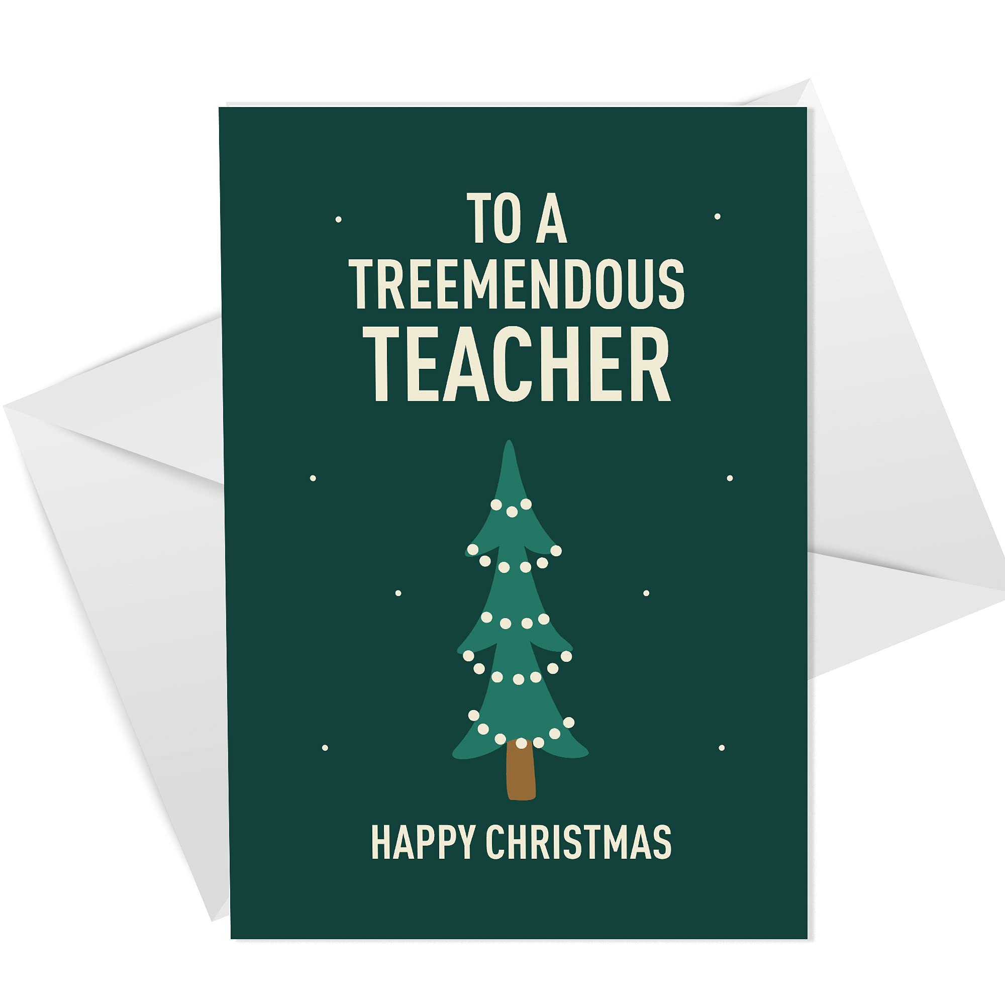 Funny Christmas Card For Teacher A6 Card Thank You Card From Child Nursery School