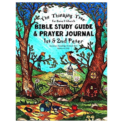 Bible Study Guide & Prayer Journal - 1st & 2nd Peter: Includes Daily Bible Reading in Dyslexia Friendly Font