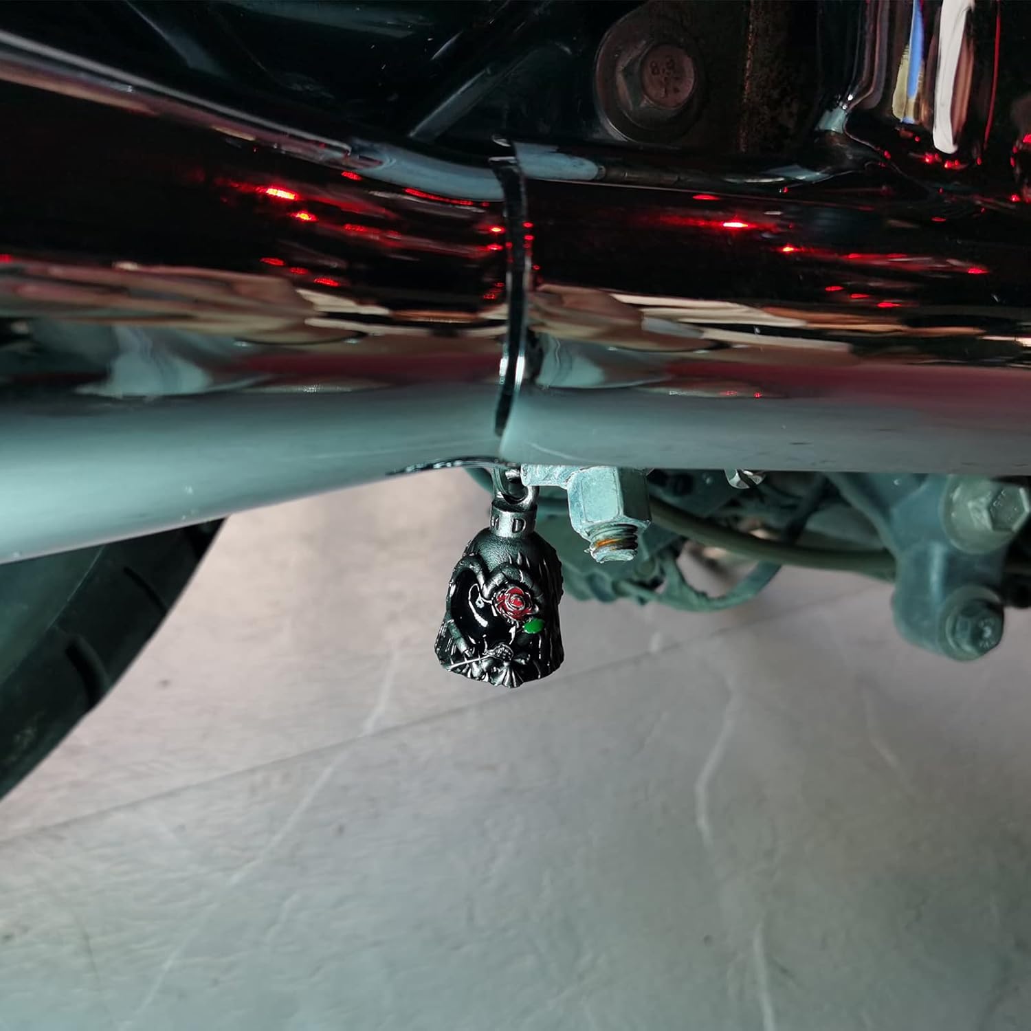 Colorful Motorcycle Bell W Hanger for Biker, Good Luck Biker Bells & Motorcycle Accessories, Keychain with Delicate Luck Bell - Image 5