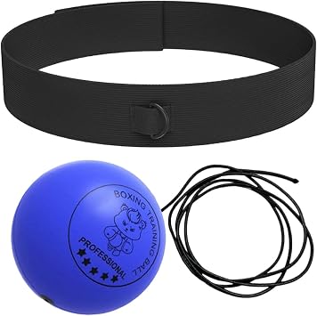Reflex Ball with Headband Funny Head-Mounted Adjustable