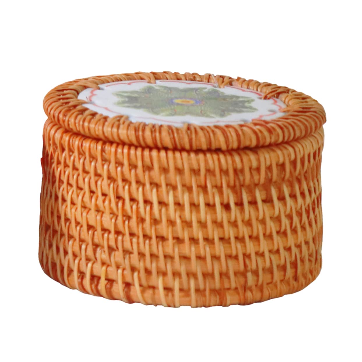 Canasta de rattan PRETYZOOM: elimina el desorden en la encimera de la cocina con estilo útil