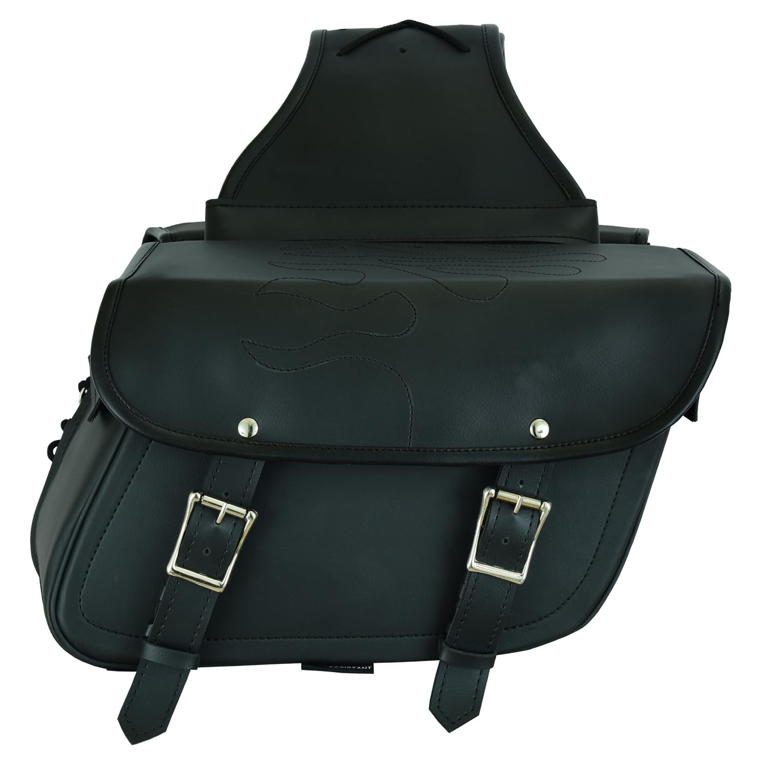 Bolsa de sillín de Motocicleta de Cuero PU Equipo de Motocicleta Organizador de Almacenamiento Paquete de Asiento Caja de Herramientas de Almacenamiento Impermeable (Negra)