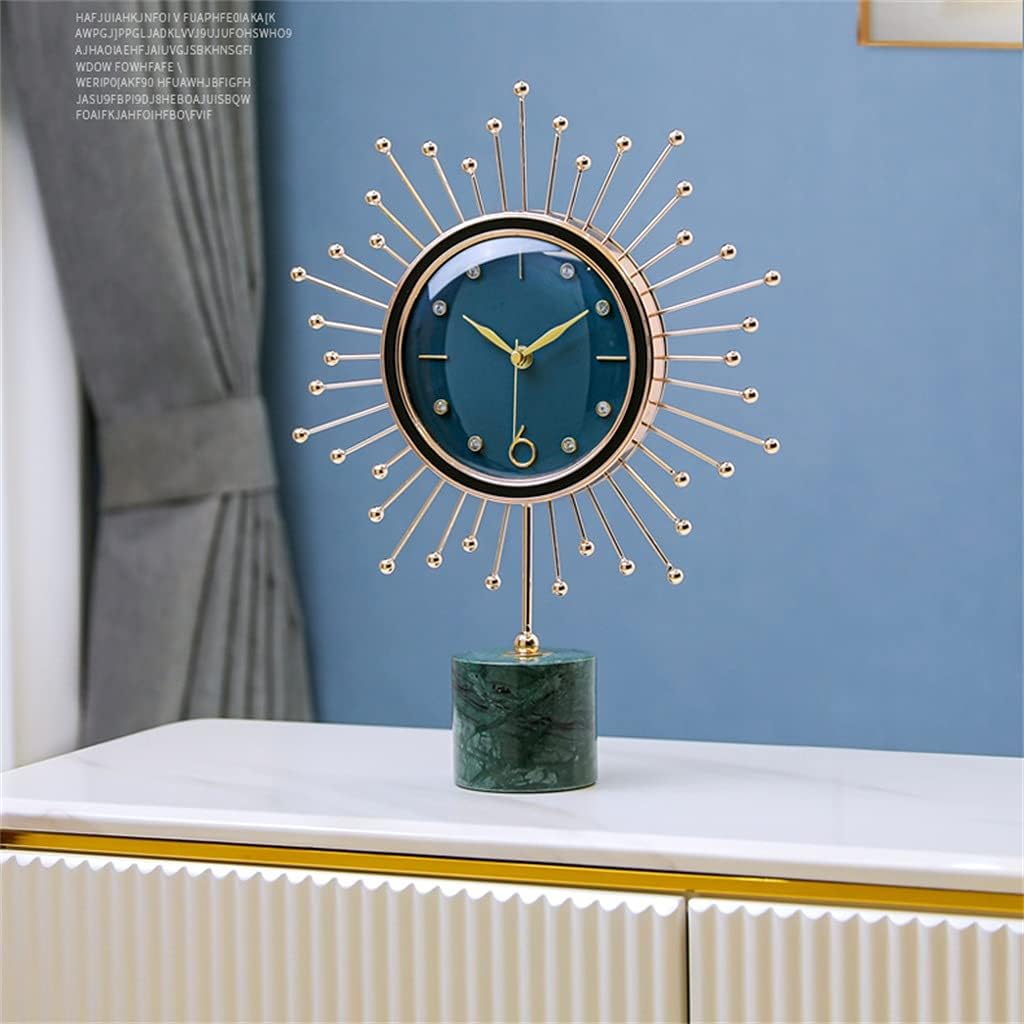 Desktop Clock Table-Clock Modern Pendulum Office Home-Decor Digital Nordic-Mute Metal Desk Clock