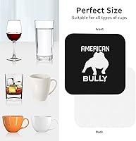 Vista 9 de American Bully - Posavasos absorbentes antiquemaduras, para comedor, cocina, oficina, 6