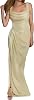 Women's sleeveless cocktail dress, sexy casual split dress, solid colour, chic and elegant, slim fit, comfortable, mature, charm, classic, temperament, party and evening dress