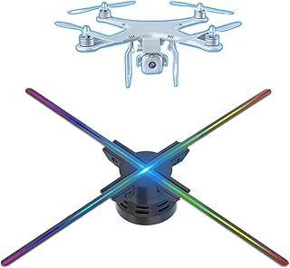 AXADD Hologram Fan 15.74" 3D Hologram Fan Display Wall-mounted Wifi Led Sign Holographic Lamp Player 224 LED Strips 3D Projection Advertising Machine