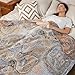 100% Cotton Boho Throw Blanket for Home Decor – Classic Farmhouse Quilt Bedding, Muslin Blankets for Adults, Vintage Woven Decorative Blanket for Couch, Bed Layering Use, Paisley Pattern, 50